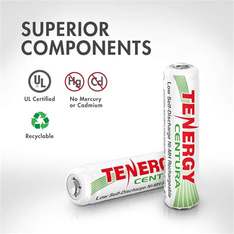 Tenergy Centura Low Self Discharge Paquete De Bater As Recargables