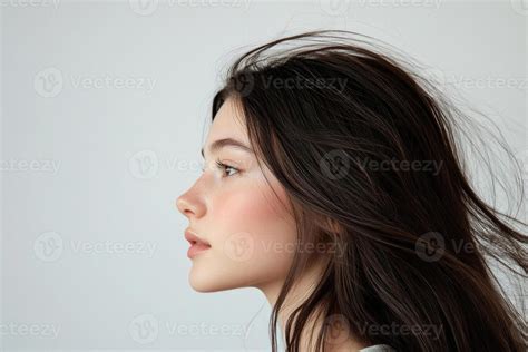 girl side profile stock  images  backgrounds