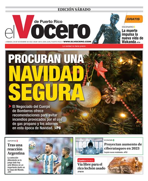 El Vocero edición 26 de noviembre de 2022 by El Vocero de Puerto Rico