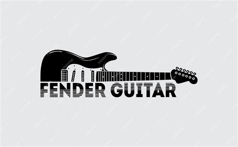 Premium Vector Fender Guitar Logo With Original Shape Design Inspiration