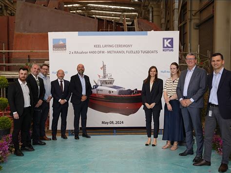 Sanmar Conducts Keel Laying Ceremony For Kotug S Methanol Powered Tugs