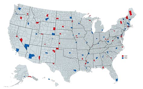 Every state's most and least populated counties : r/MapPorn