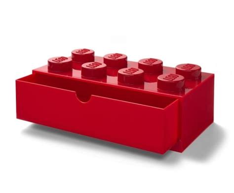 Lego Pojemnik Na Biurko Z Szuflad Czerwony Sklep Z