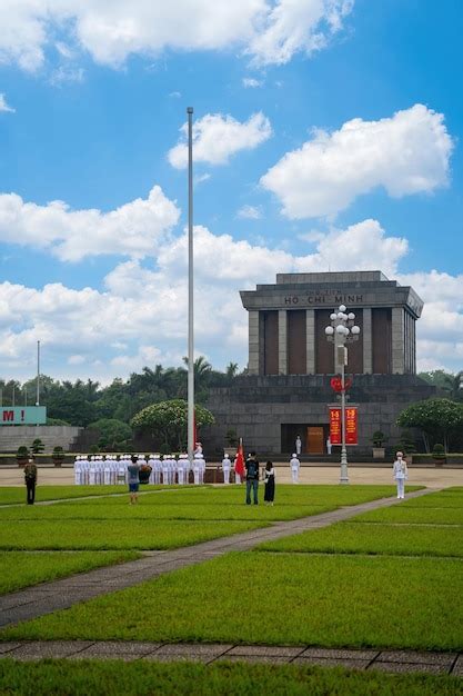 Premium Photo Ha Noi Vietnam May The Ho Chi Minh Mausoleum In