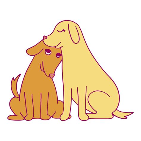 Diseño Png Y Svg De A Los Perros Les Encanta El Trazo De Color Para Camisetas