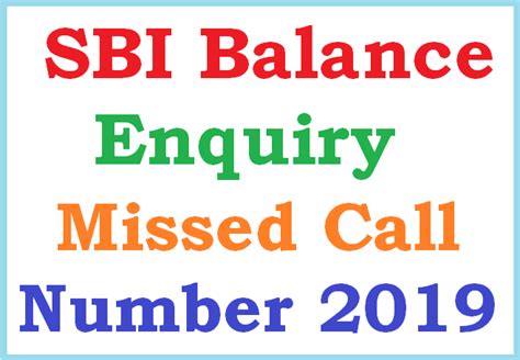 Sbi Balance Enquiry Missed Call Number 2020 Sms Toll Free Atm