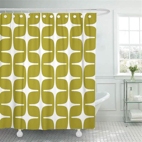 Suttom Modern Mod Rectangle Pattern Chartreuse Green Abstract Geometric