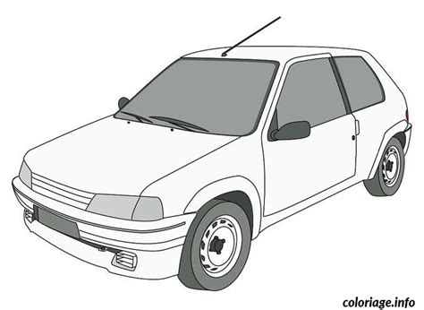 Coloriage Dessin Voiture Peugeot JeColorie