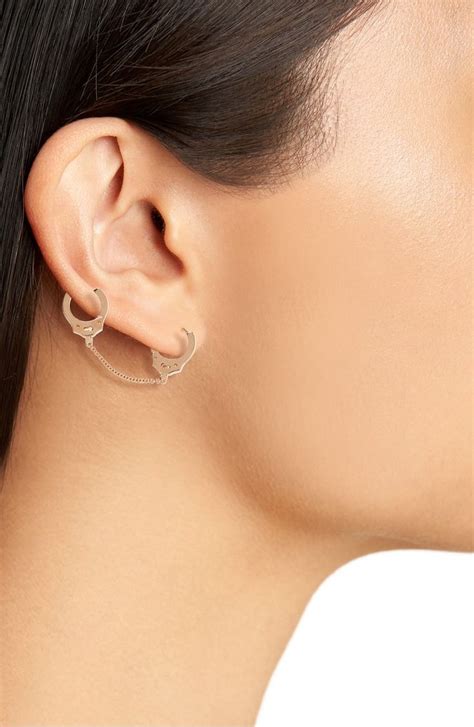 Maria Tash Mm Medium Chain Handcuff Clickers Nordstrom Ear Cuff