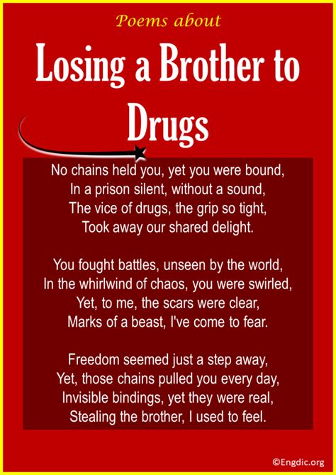 5 Poems About Losing A Brother To Drugs Engdic