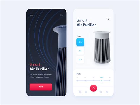 Smart Air Purifier Mobile App Concept By Ivan Ivanov On Dribbble