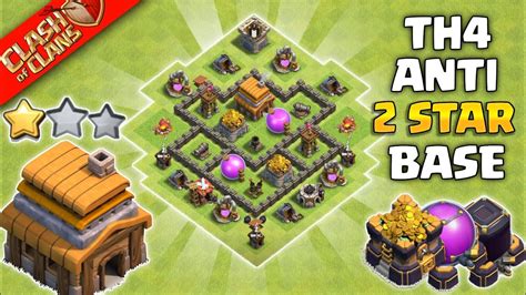 Town Hall 4 Th4 Base Town Hall 4 Th4 Farming Trophy Pushing War