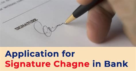 Application For Signature Change In Bank In English