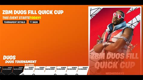 🔴live Fortnite Zbm Duos Fill Quick Cup Zero Build Tournament East Servers Chapter 4