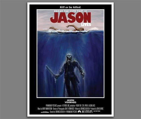 Friday the 13th Part VI: Jason Lives // Alternative One Sheet - Etsy Canada