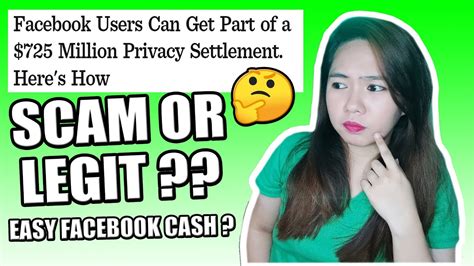 INSTANT MONEY FROM FACEBOOK SETTLEMENT CLAIM CAN YOU CLAIM SCAM