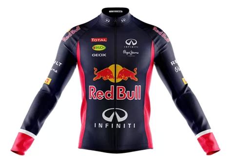 Camisa Ciclismo Manga Longa Red Bull Dryfit Ziper Total Bike Mercadolivre