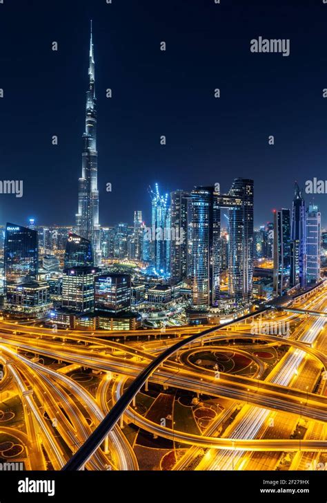 Burj Khalifa And Metro Hi Res Stock Photography And Images Alamy