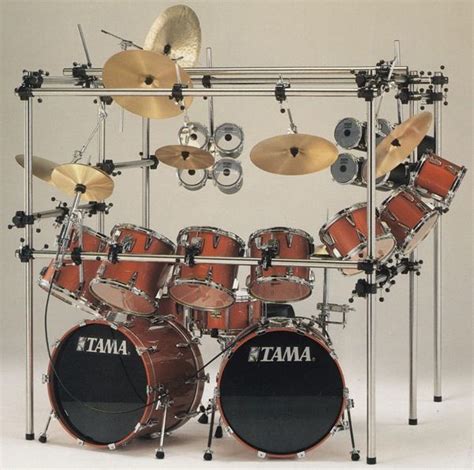 A Set Of Drums Sits In Front Of A White Background