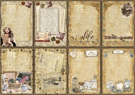 Vintage Junk Journal Printable Pages