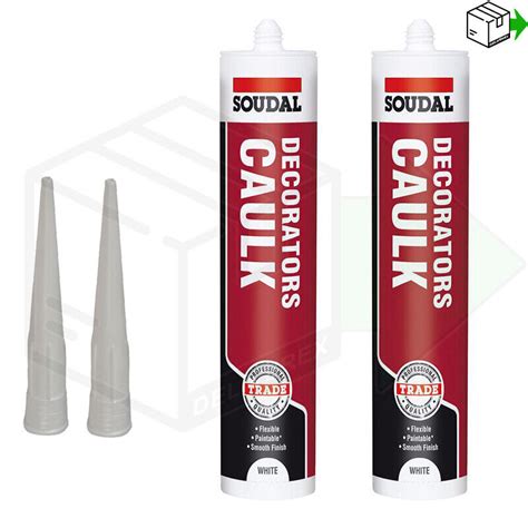 Decorators Caulk Soudal One Hour Fast Drying Flexible Paintable Sealant