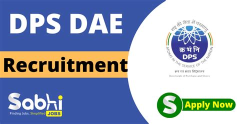 DPS DAE Recruitment 2024 Latest Vacancy Dpsdae Gov In Careers