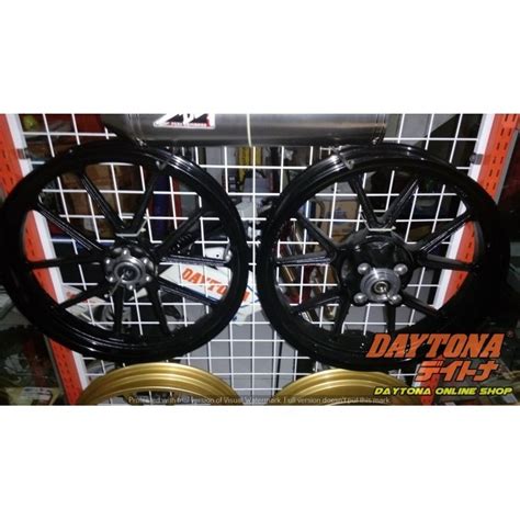 Jual VELG DAYTONA GP WHEEL HONDA TIGER BLACK Shopee Indonesia