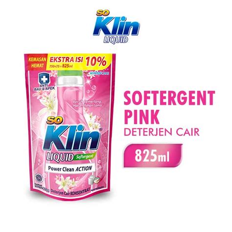 Jual So Klin Liquid Detergent Softergent Pch 750ml Deterjen