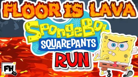 Spongebob Floor Is Lava 🔥 Run Summer Brain Break Fitness Activity 👉