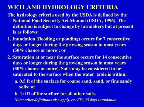 PPT Wetland Hydrology On Site Indicators Chapter 2 PowerPoint