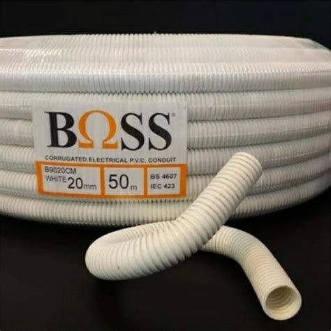 Jual Boss Flexible Conduit Pvc Mm Warna Hitam Atau Putih Shopee