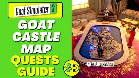 Goat Simulator Goat Castle Map Room Quests Guide Youtube