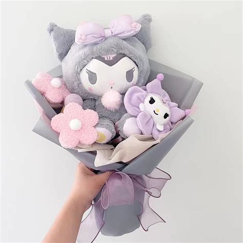 Cartoon My Melody Kuromi Cinnamoroll Kt Cat Plush Doll Toy Sanrio