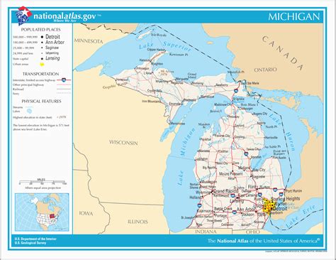 Interactive Map Of Michigan Datei Map Of Michigan Na Png Wikipedia | secretmuseum