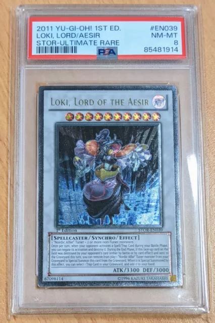 YUGIOH 2011 LOKI Lord Of The Aesir STOR EN039 Ultimate Rare 1st