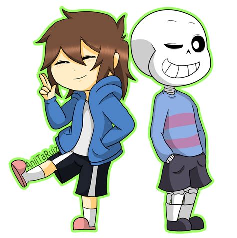 Frisk And Sans Change Of Clothes By Aniitaruiz On Deviantart