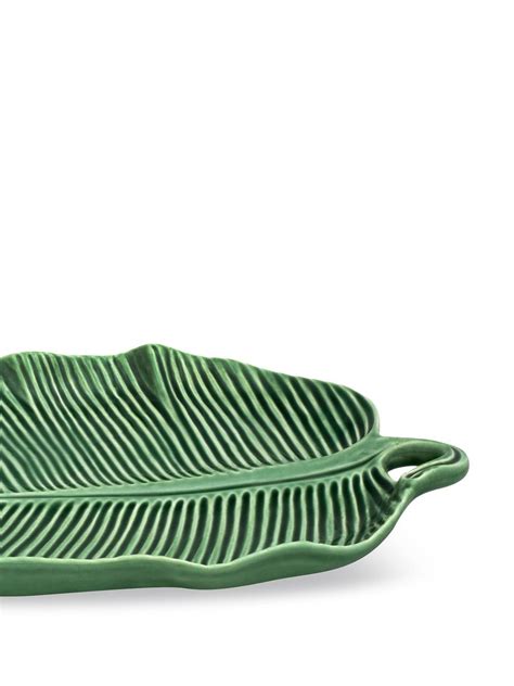 Bordallo Pinheiro Folhas Banana Leaf Dish Farfetch