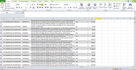 Matrices En Excel An Lisis De Precios Unitarios Ingeniero Daniel Rg