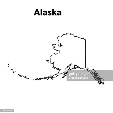 Alaska Map Outline Photos And Premium High Res Pictures Getty Images