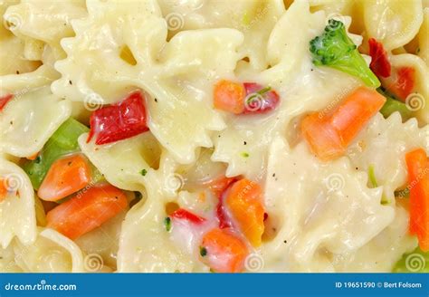 Bow Tie Pasta With Vegetables In Sauce Stock Photo Image Of Nutrition