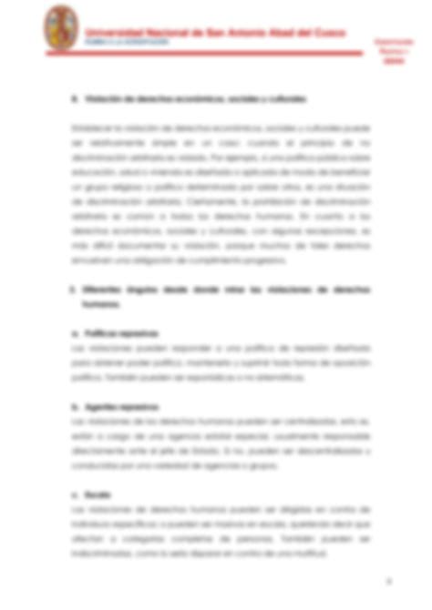 Solution Lecci N Violaciones De Derechos Humanos Ii Studypool