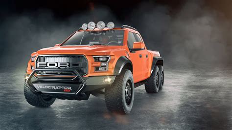 Orange Ford F 150 Raptor Crew Cab Pickup Truck Photo Hd Wallpaper Wallpaper Flare