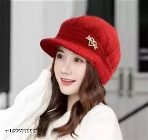 Autumn And Winter Hat Plush Thickened Female Knitted Wool Hat Fashion