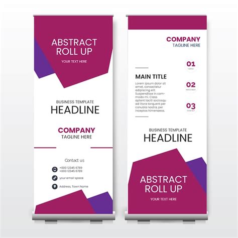 Premium Vector Rollup Banner