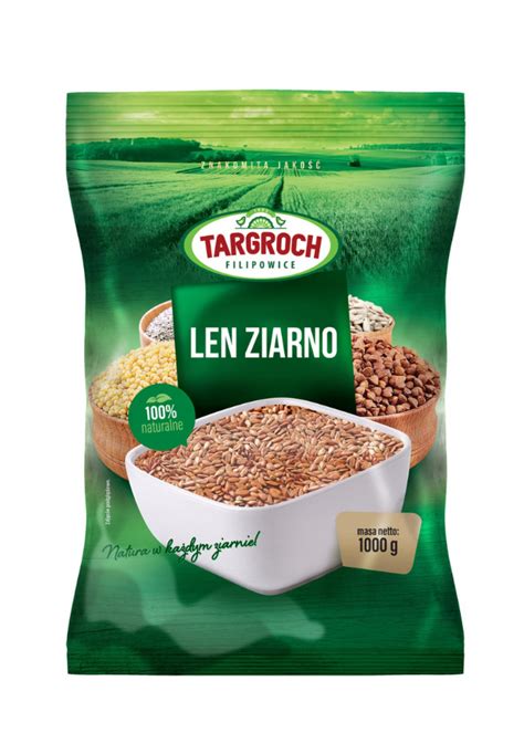 LEN BRĄZOWY ZIARNO 1kg SIEMIĘ LNIANE TARGROCH 8773422730 Allegro pl