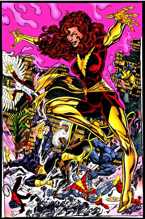 Dark Phoenix Jean Grey Vs The X Men John Byrne Marvel Comics Art