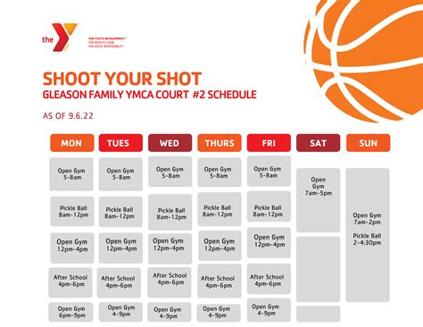 Schedules Ymca Southcoast