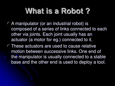 PPT Introduction To Robotics Analysis Systems Applications