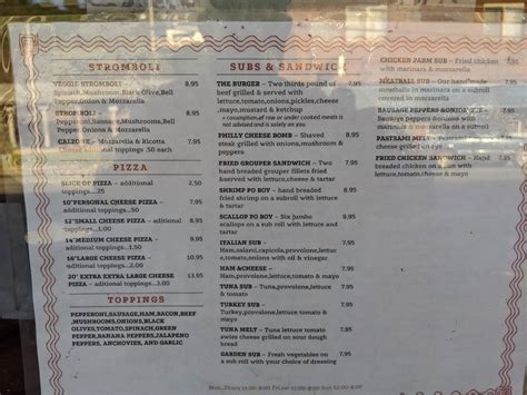 Menu at Kenny's Pizza & Subs pizzeria, McCaysville