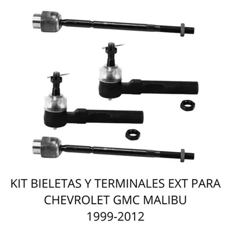 Kit Bieletas Y Terminales Ext Chevrolet Gmc Malibu 1999 2012 Envío gratis